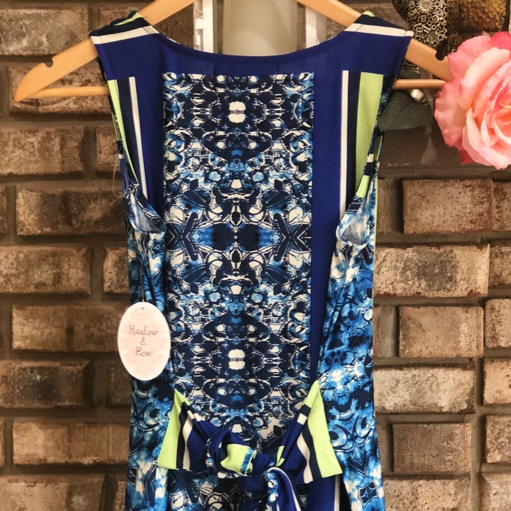Harlow & Rose Medallion Striped Maxi Dress - Picture 7 of 8
